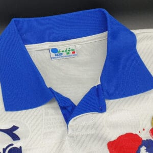 maglia allenamento Italia usa 94 dettaglio colletto
