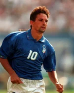 Roberto Baggio in azione a Usa 94