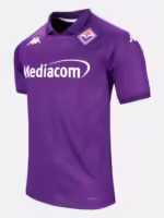 dettaglio laterale della nuova maglia Fiorentina 2024/25 Home Kappa