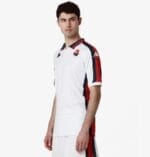 Maglia Genoa Away 2024/2025 Kappa dettaglio laterale indossata da modello
