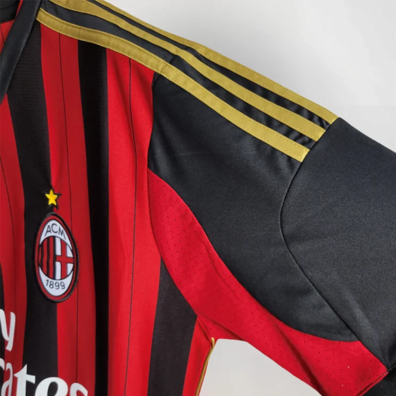 maglia Milan 2013/14 Home dettaglio manica