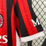 maglia Milan 2024/25 home dettaglio manica