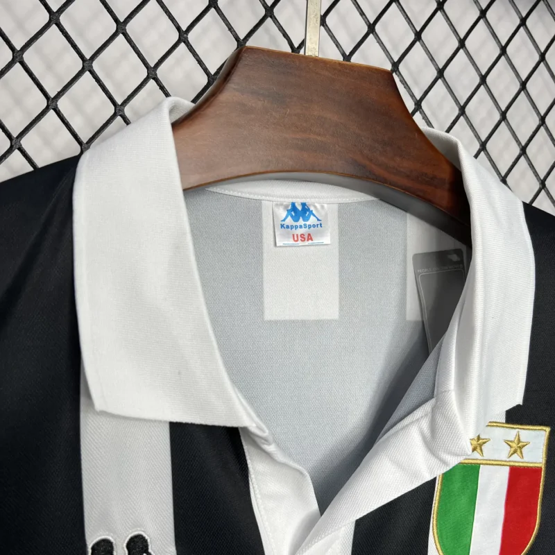 maglia Juventus Ariston 1984/85 Home Kappa dettaglio colletto