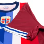 maglia Norvegia 2024 25 home Nike dettaglio manica corta