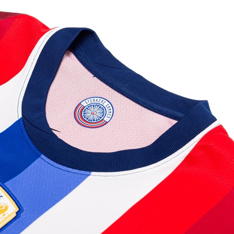 maglia Norvegia 2024 25 home Nike dettaglio colletto