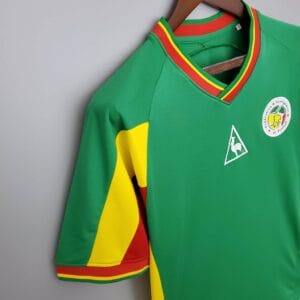 maglia Senegal 2002 Away verde dettaglio laterale
