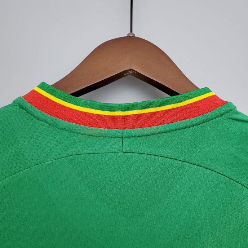 maglia Senegal 2002 Away verde dettaglio colletto posteriore