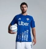 maglia Como 2024 25 home Adidas indossata dal giocatore Cutrone