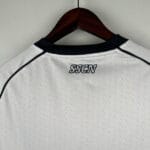 seconda maglia Napoli 2023 bianca Ea7 away dettaglio colletto posteriore con scritta SSCN