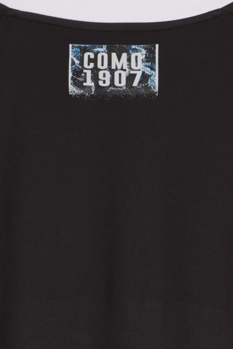 Terza maglia Como 2024 25 Adidas dettaglio posteriore colletto