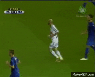 La Formazione dell’Italia al Mondiale 2006: Il Trionfo Azzurro 10 zidane GIF